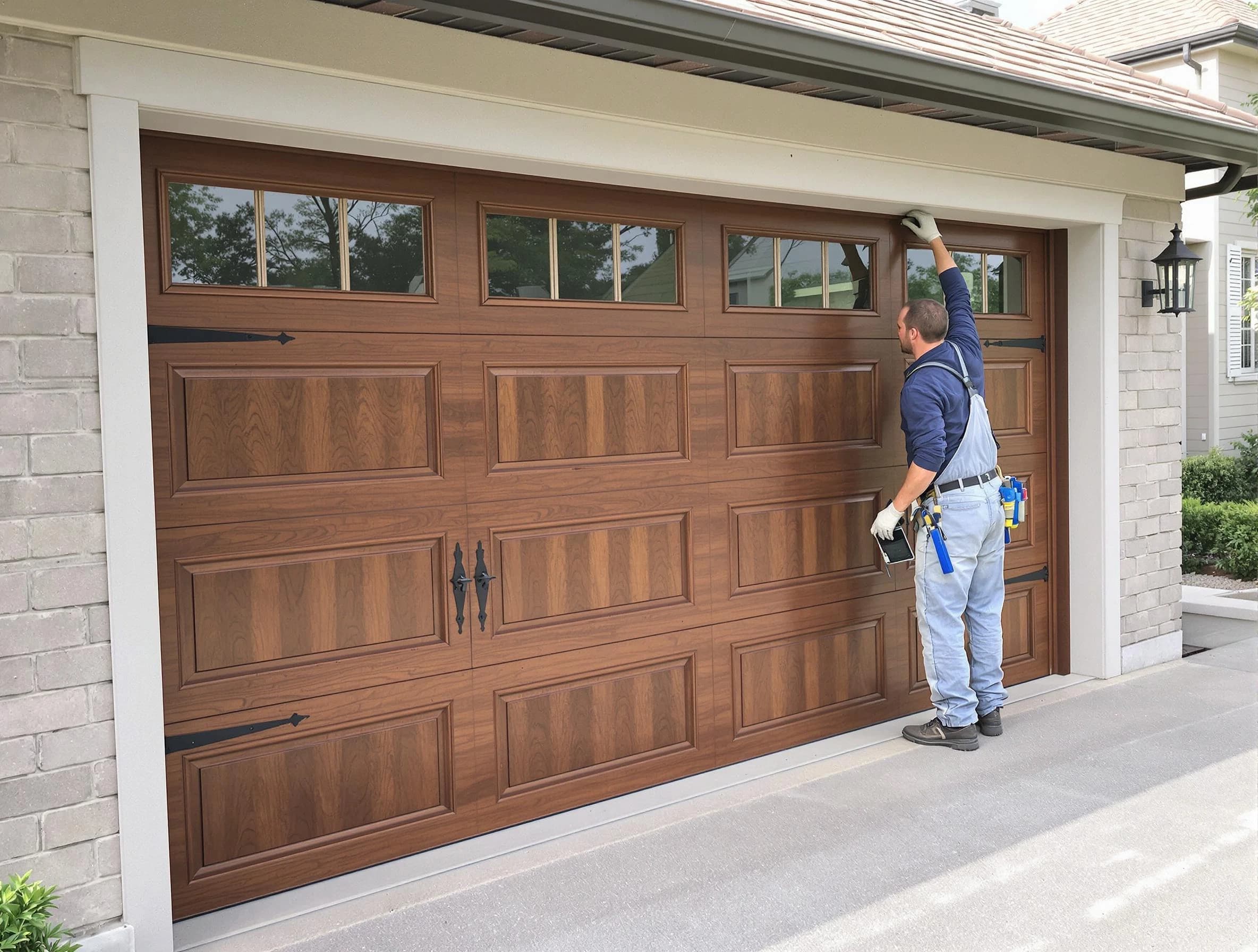 Custom garage door showcase by Manalapan Garage Door Repair in Manalapan
