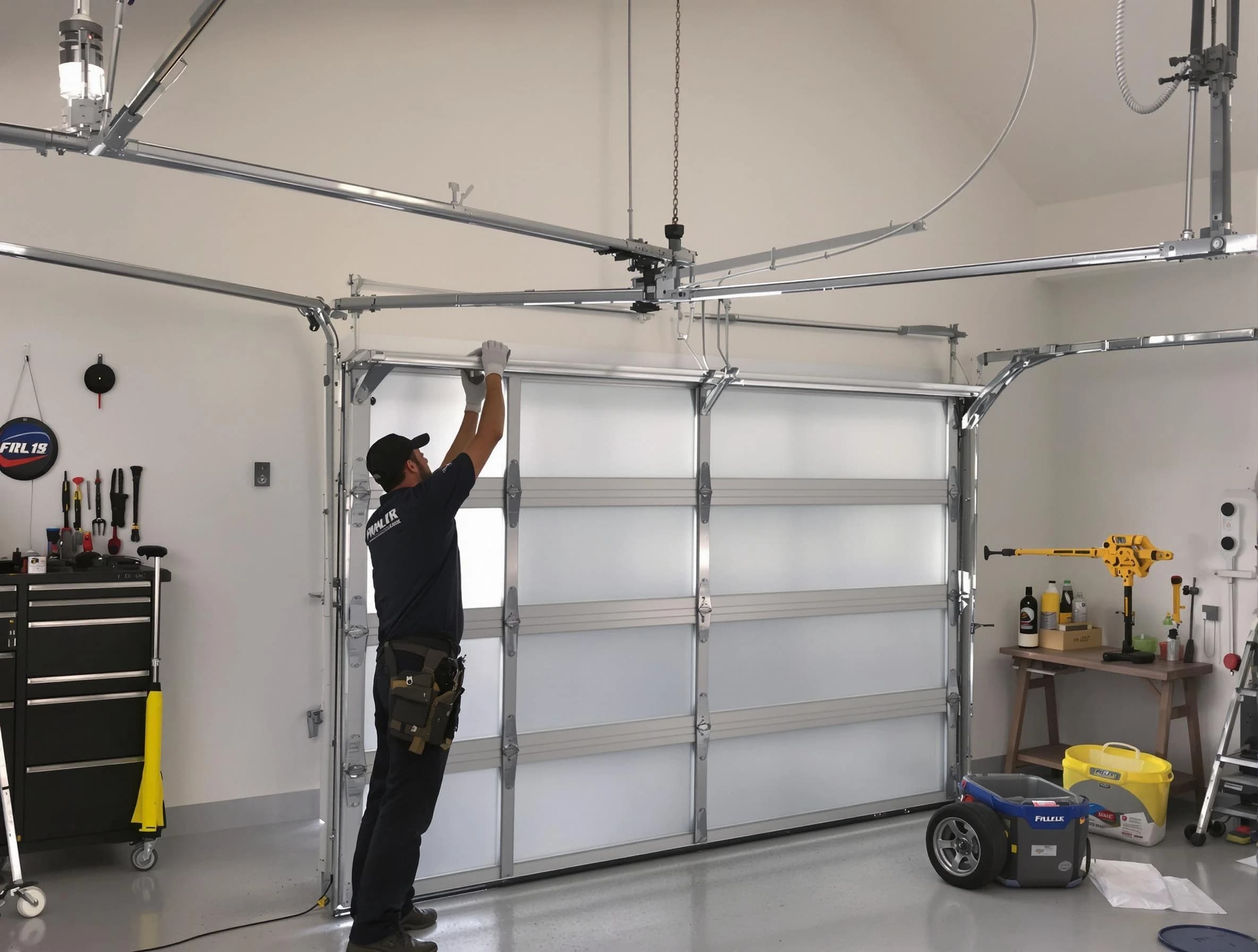 Manalapan Garage Door Repair certified team performing precision garage door installation in Manalapan