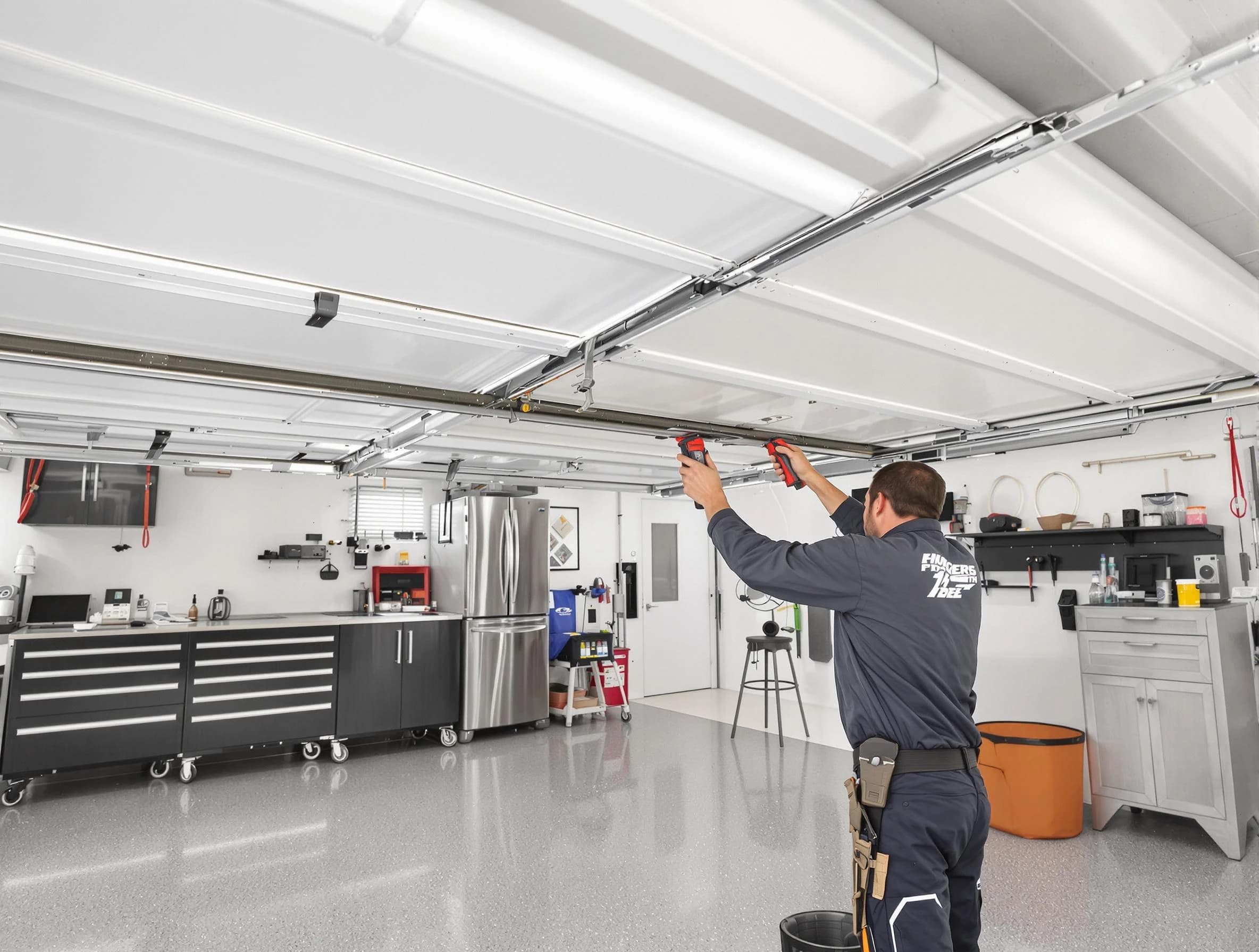 Overhead garage door repair service by Manalapan Garage Door Repair in Manalapan