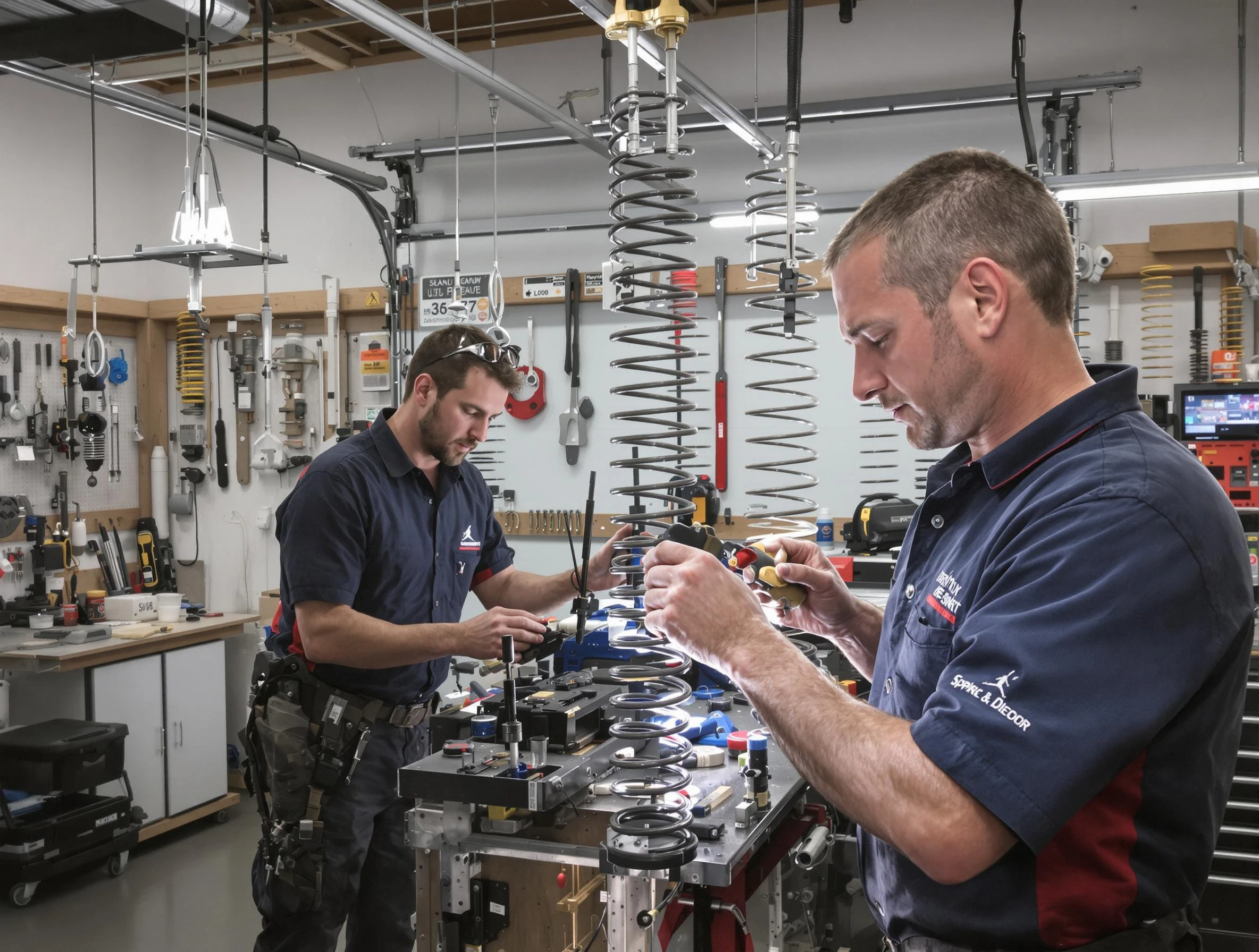 Garage door spring repair service by Manalapan Garage Door Repair in Manalapan